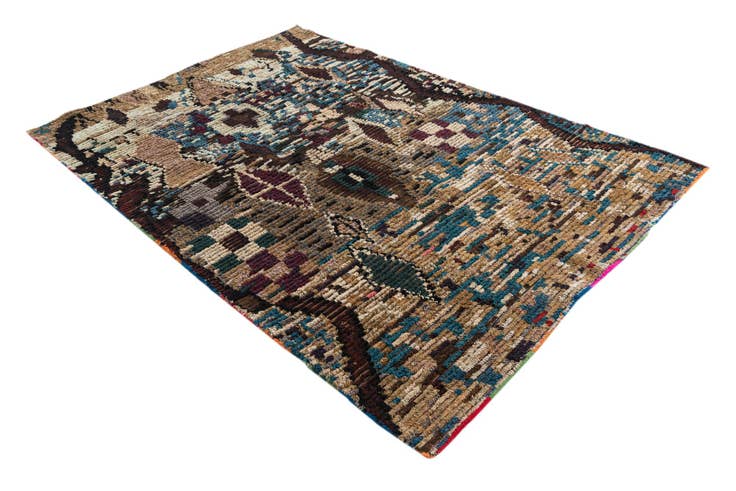 Detail image of 5' 1 x 7' 6 Hand Knotted Moroccan Wool Rug