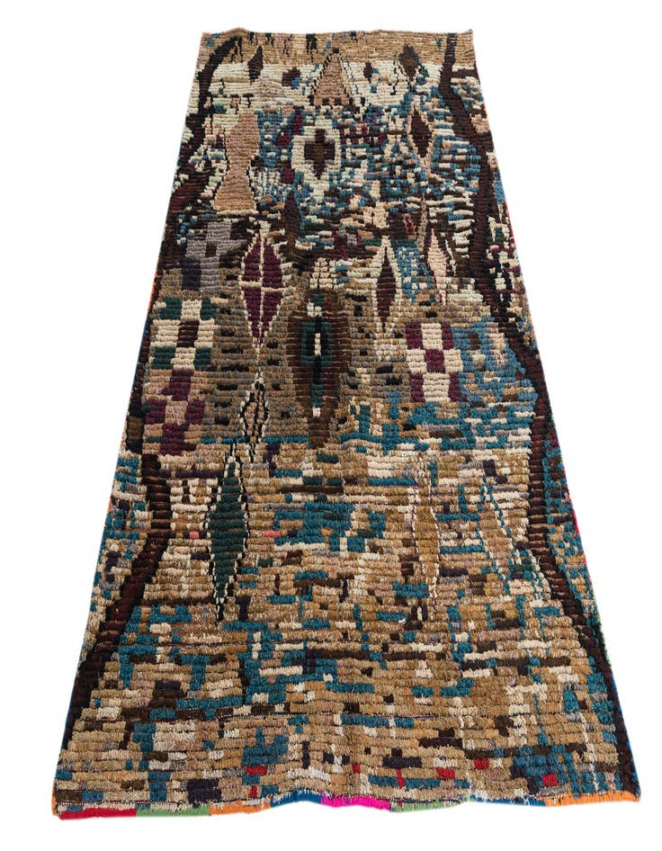 Detail image of 5' 1 x 7' 6  Hand Knotted Moroccan Wool Rug