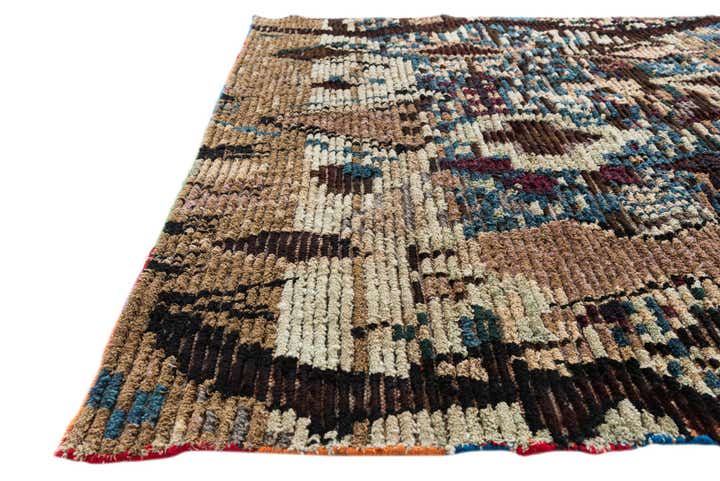 5' 1 x 7' 6 Hand Knotted Moroccan Wool Rug