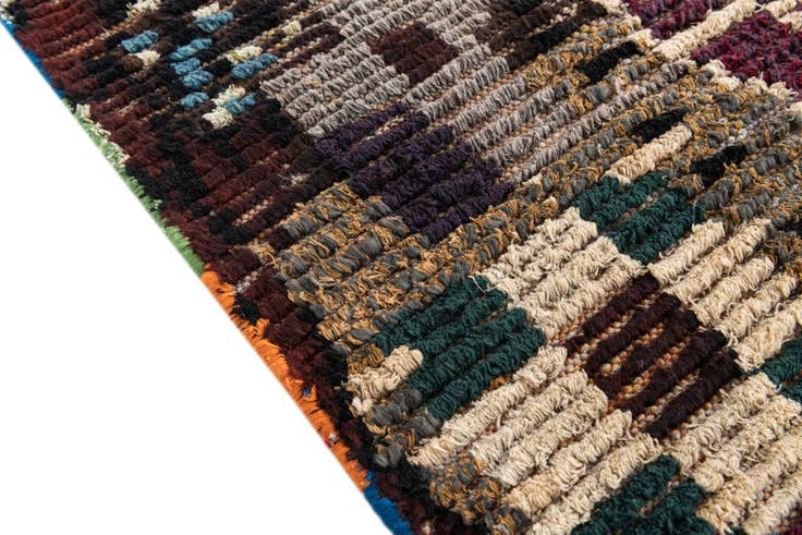 Detail image of 5' 1 x 7' 6 Hand Knotted Moroccan Wool Rug