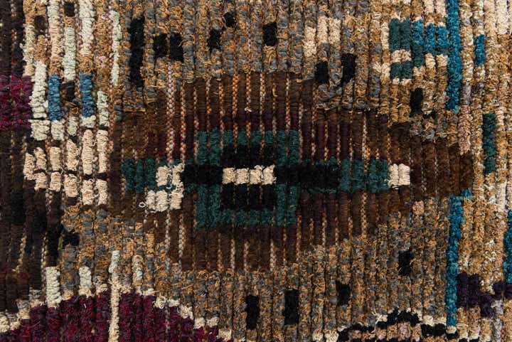 5' 1 x 7' 6 Hand Knotted Moroccan Wool Rug