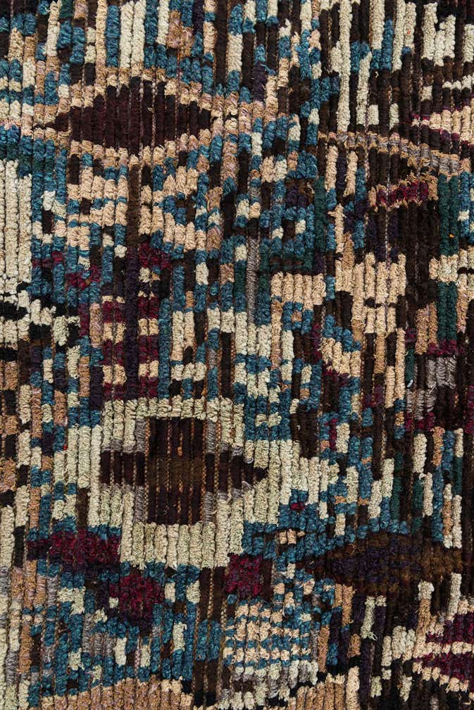 5' 1 x 7' 6 Hand Knotted Moroccan Wool Rug