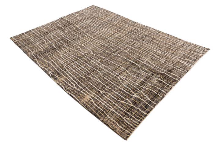 5' 9 x 7' 9 Hand Knotted Moroccan Wool Rug