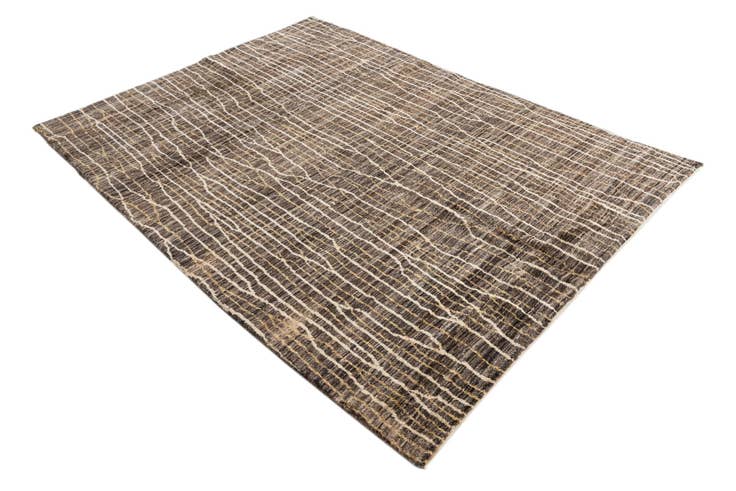 Detail image of 5' 9 x 7' 9 Hand Knotted Moroccan Wool Rug