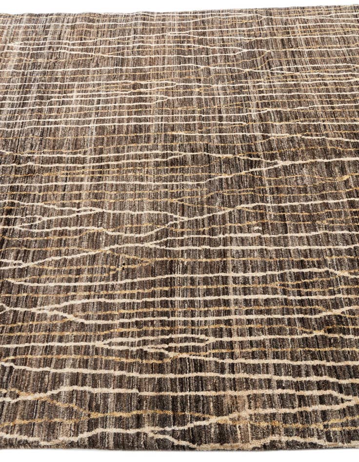 Detail image of 5' 9 x 7' 9  Hand Knotted Moroccan Wool Rug