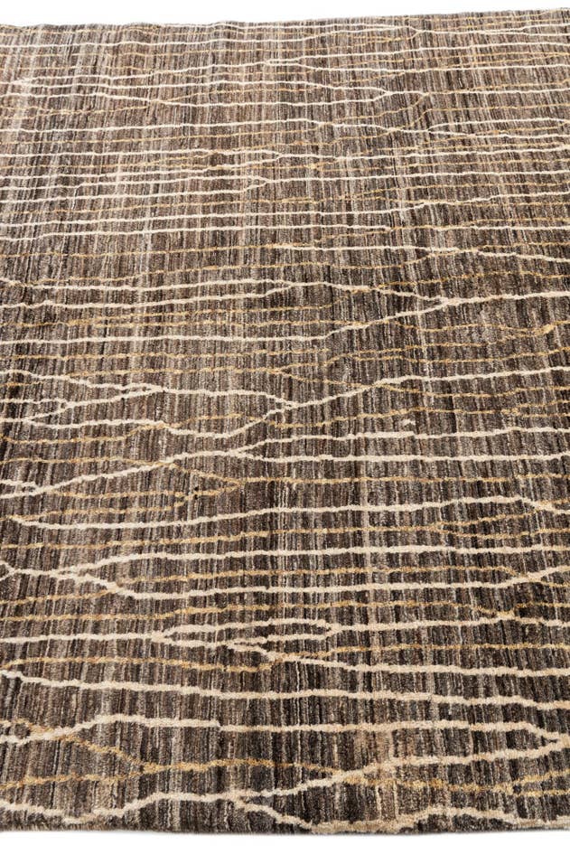 Detail image of 5' 9 x 7' 9 Hand Knotted Moroccan Wool Rug