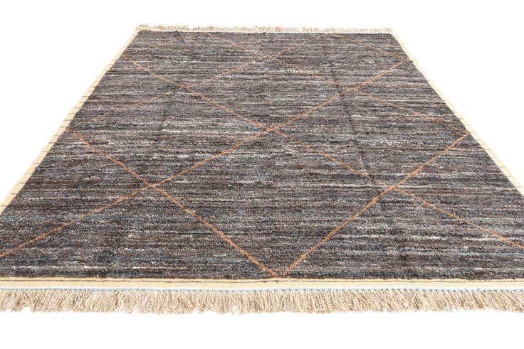 Detail image of 8' x 10' 7 Hand Knotted Moroccan Wool Rug