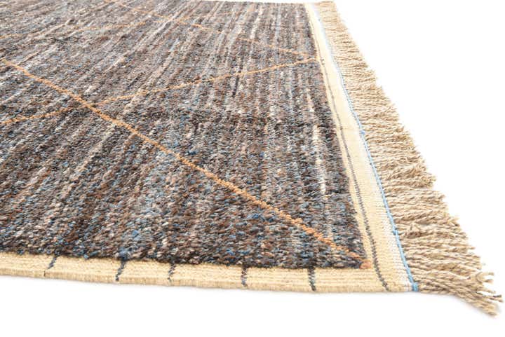 8' x 10' 7 Hand Knotted Moroccan Wool Rug