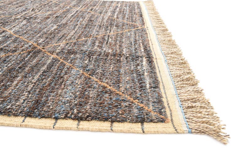 Detail image of 8' x 10' 7 Hand Knotted Moroccan Wool Rug