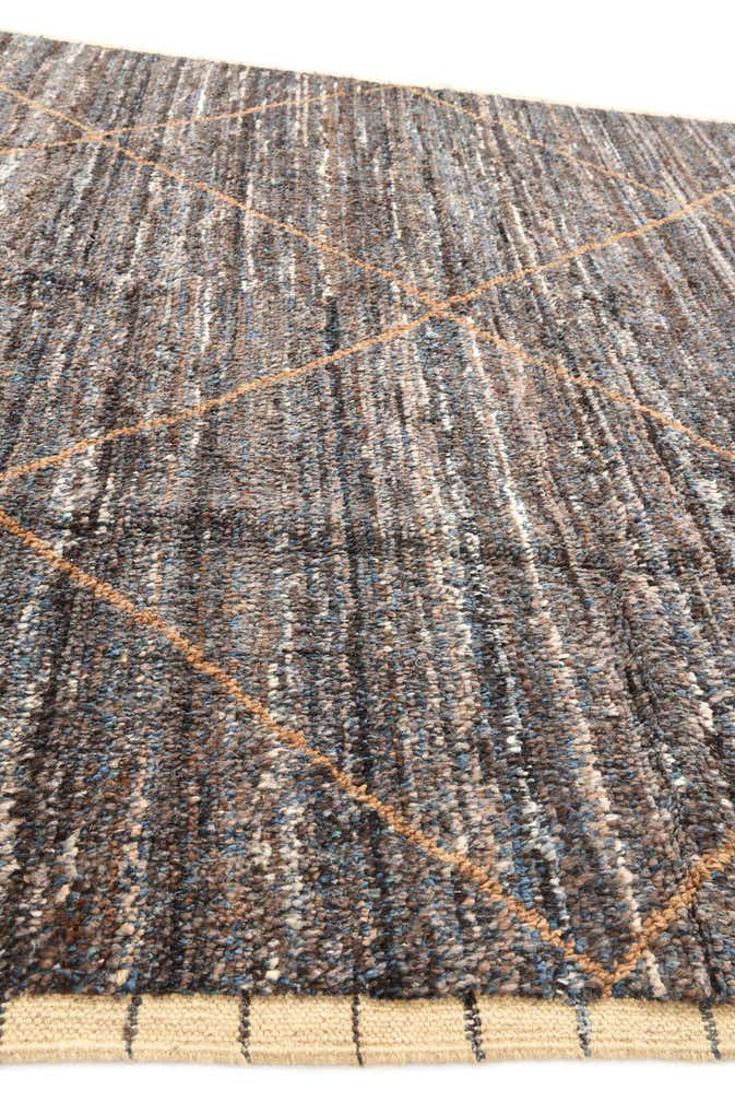 8' x 10' 7 Hand Knotted Moroccan Wool Rug