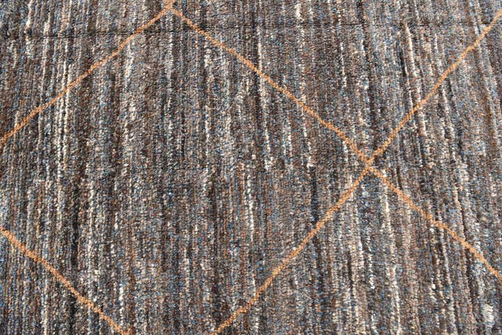 8' x 10' 7 Hand Knotted Moroccan Wool Rug