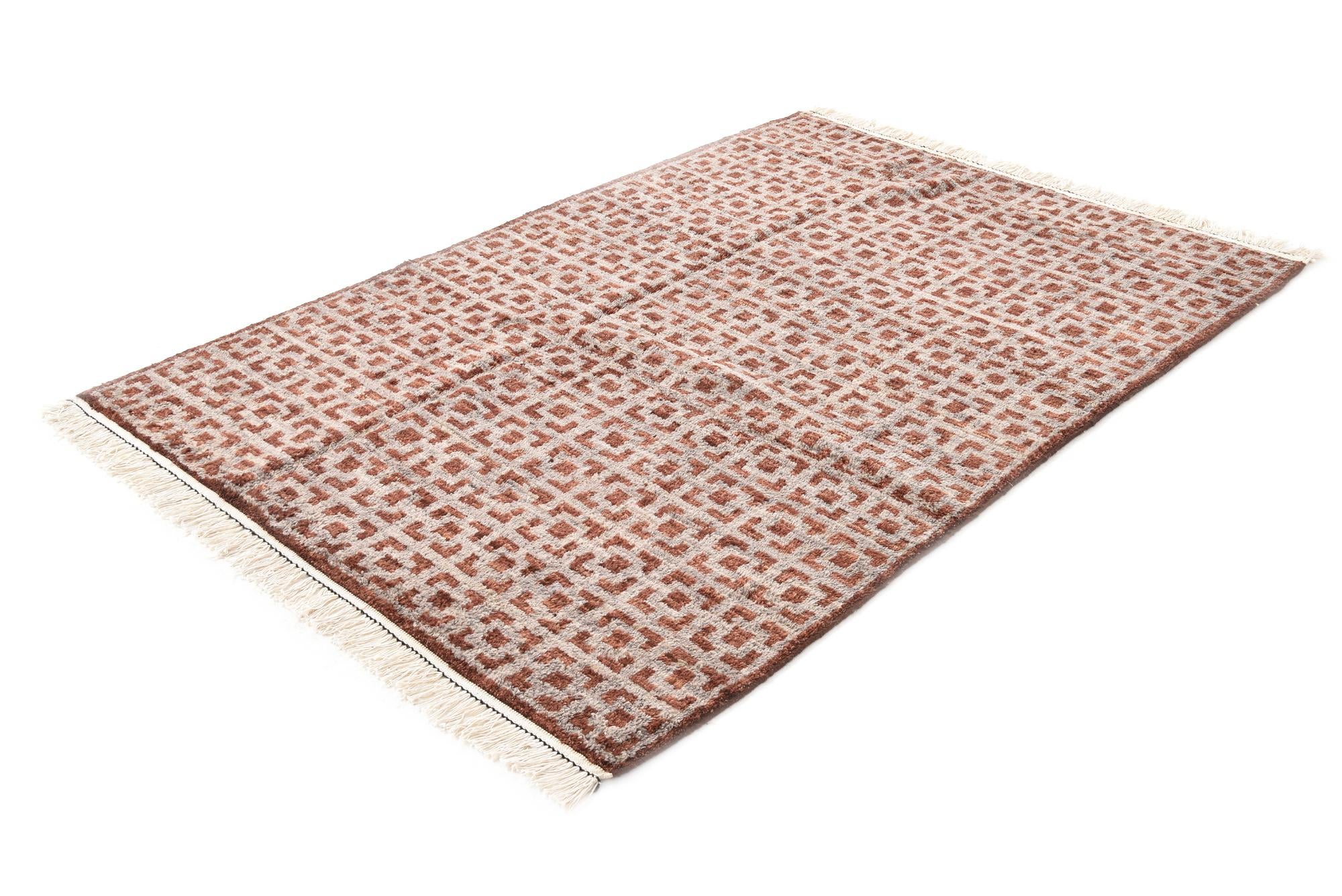 5' 8 x 8' 4 Hand Knotted Moroccan Wool Rug