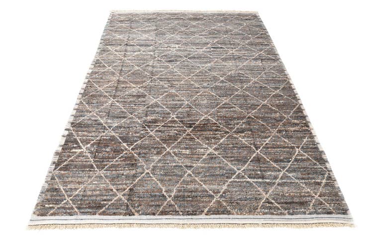 Detail image of 8' 10 x 12' 10 Hand Knotted Moroccan Wool Rug
