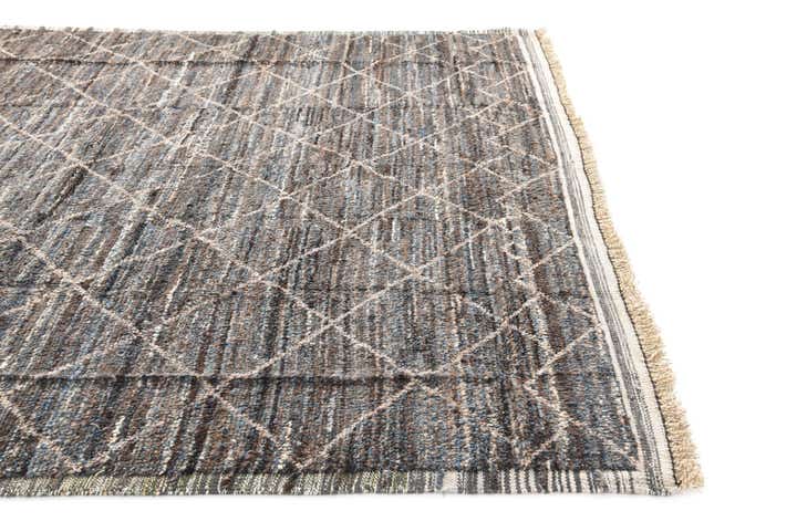 8' 10 x 12' 10 Hand Knotted Moroccan Wool Rug
