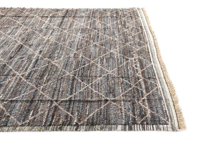Detail image of 8' 10 x 12' 10 Hand Knotted Moroccan Wool Rug