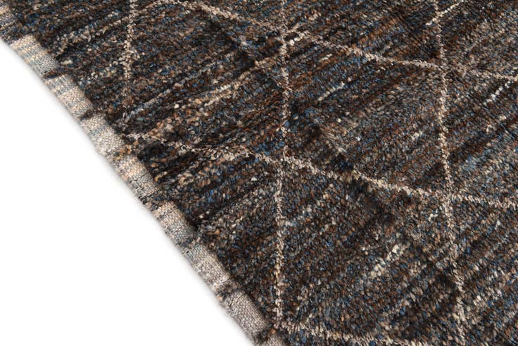 Detail image of 8' 10 x 12' 10 Hand Knotted Moroccan Wool Rug