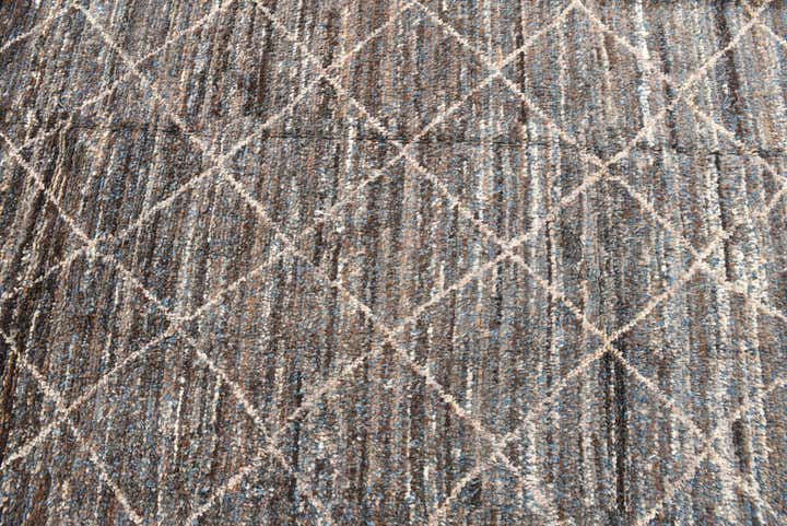 8' 10 x 12' 10 Hand Knotted Moroccan Wool Rug
