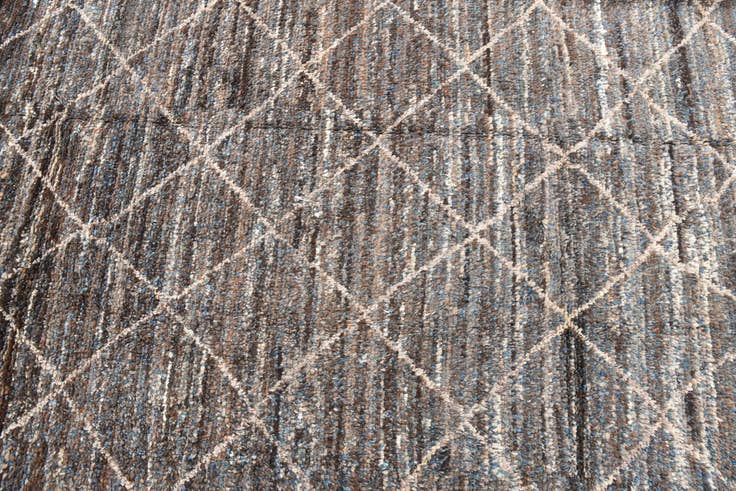 Detail image of 8' 10 x 12' 10 Hand Knotted Moroccan Wool Rug