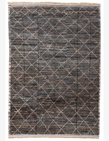 8' 10 x 12' 10 Hand Knotted Moroccan Wool Rug