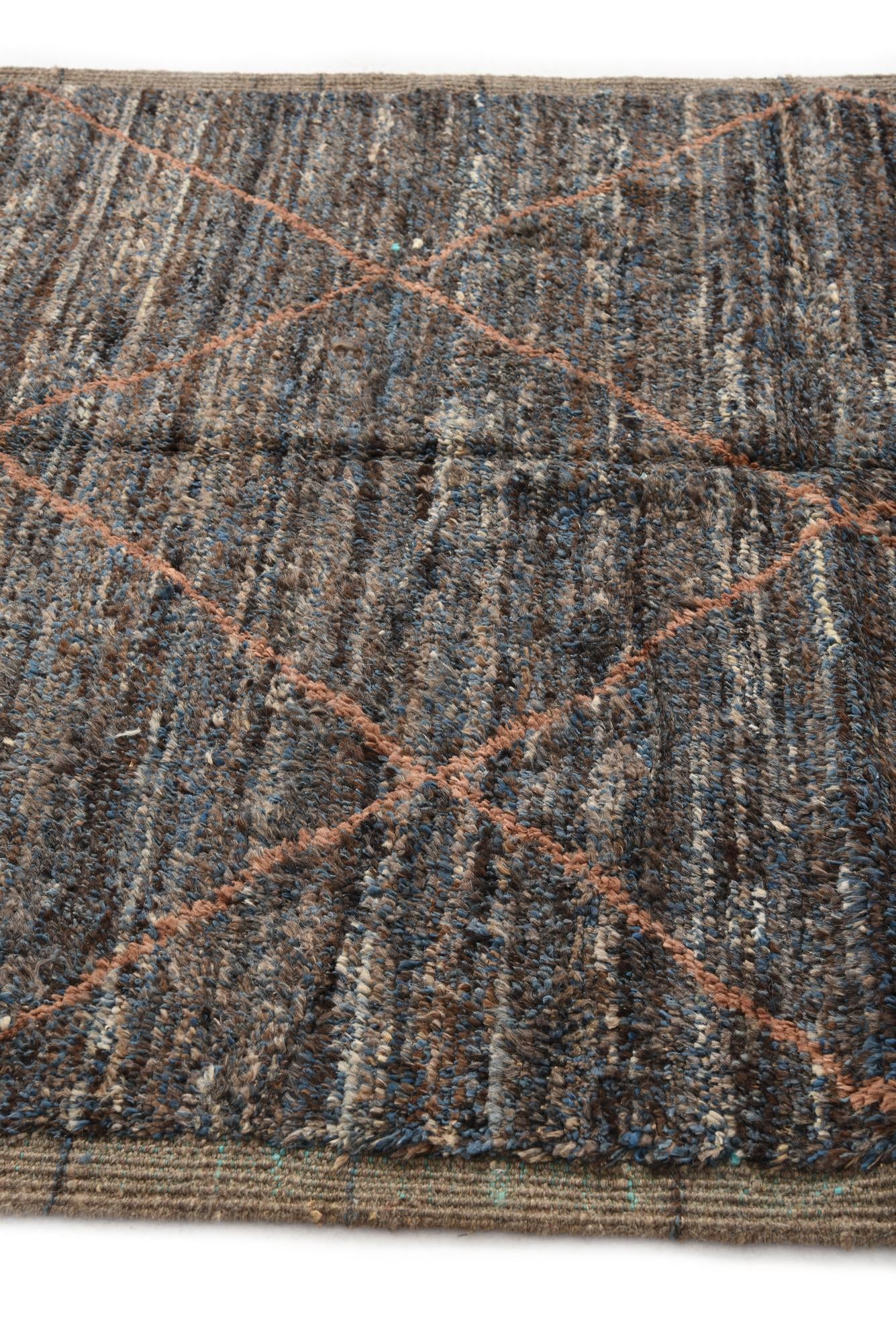 5' 3 x 8' 5 Hand Knotted Moroccan Wool Rug
