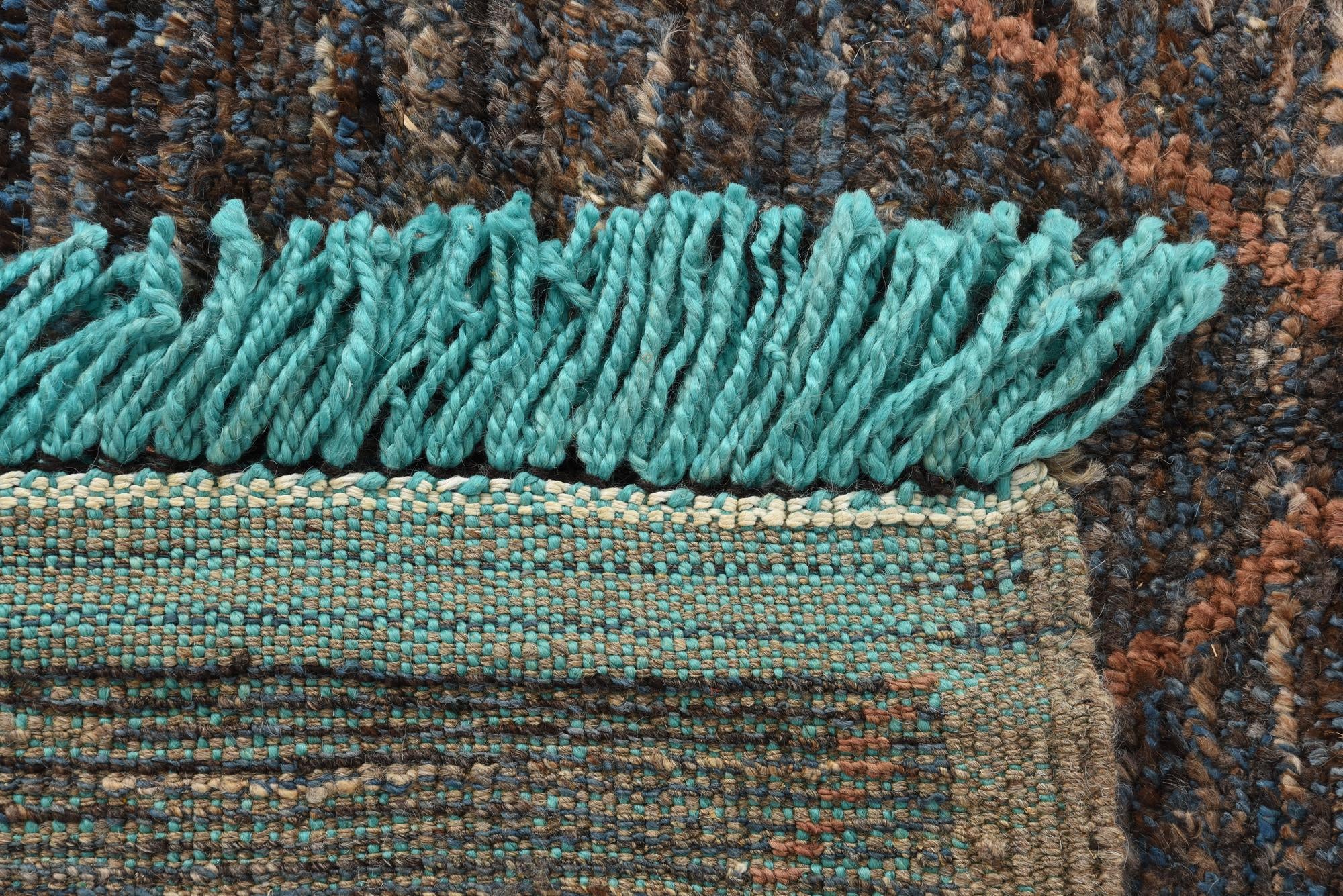 5' 3 x 8' 5 Hand Knotted Moroccan Wool Rug
