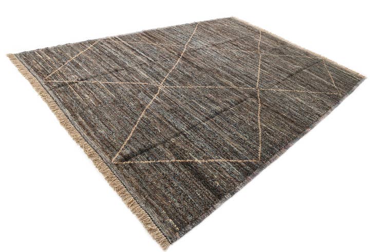Detail image of 8' 10 x 12' 8 Hand Knotted Moroccan Wool Rug
