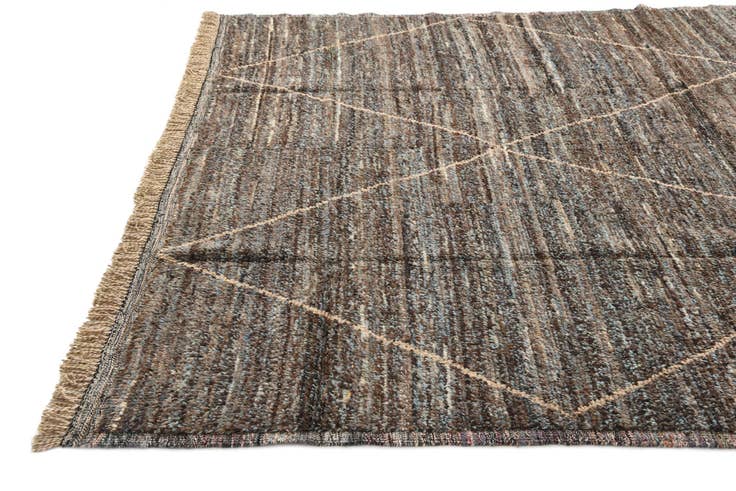 Detail image of 8' 10 x 12' 8 Hand Knotted Moroccan Wool Rug