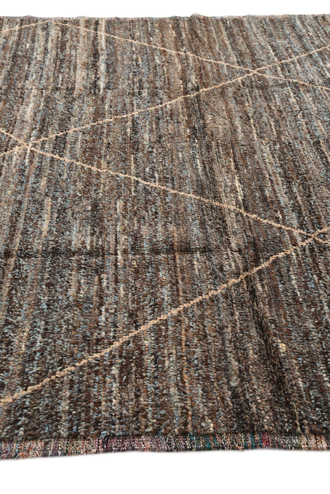 8' 10 x 12' 8 Hand Knotted Moroccan Wool Rug