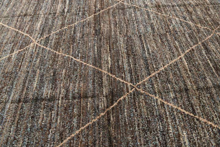 8' 10 x 12' 8 Hand Knotted Moroccan Wool Rug