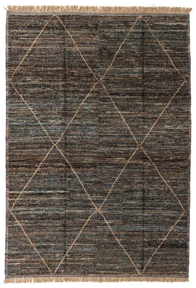 Detail image of 8' 10 x 12' 8 Hand Knotted Moroccan Wool Rug