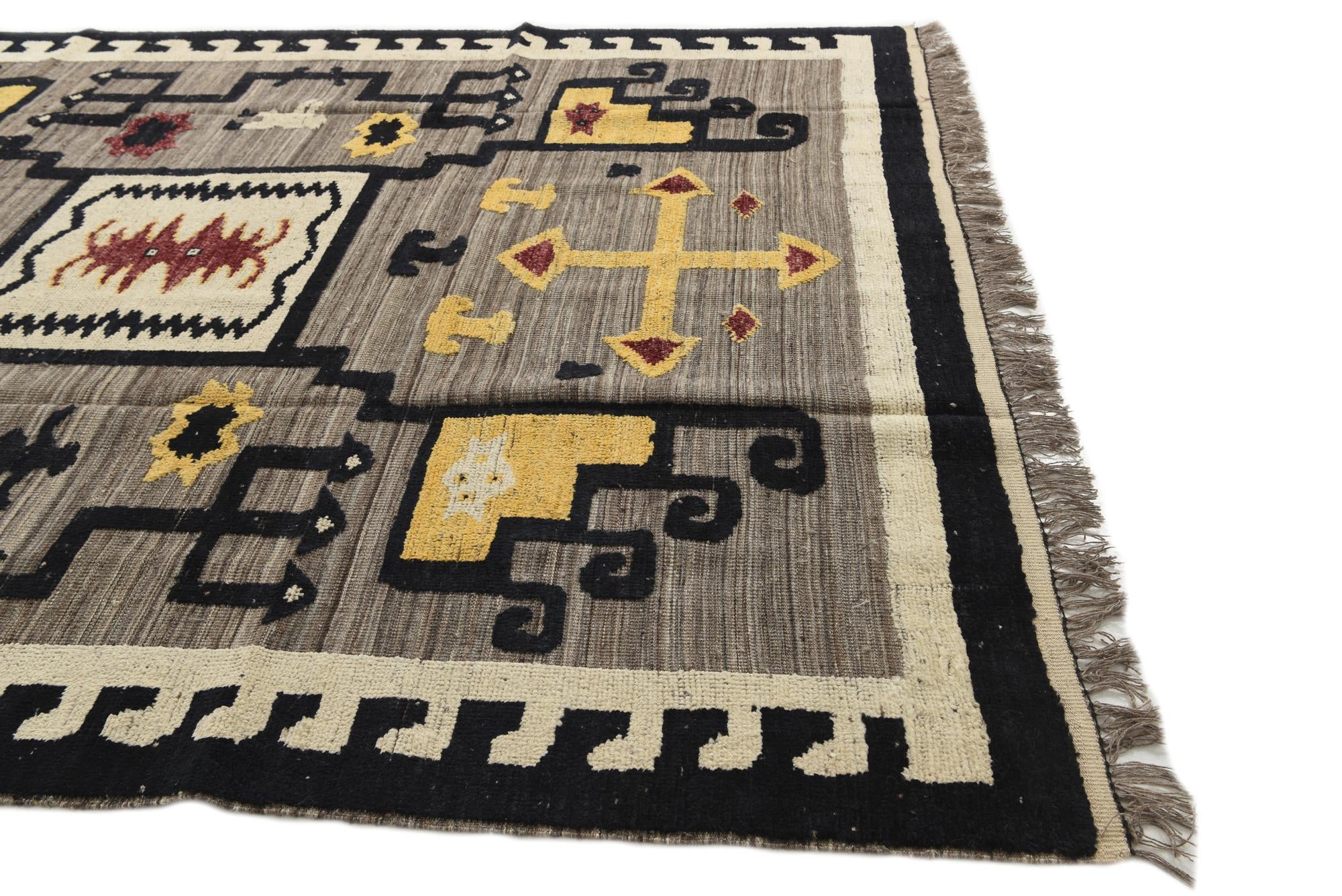 8' x 10' 2 Hand Knotted Moroccan Wool Rug