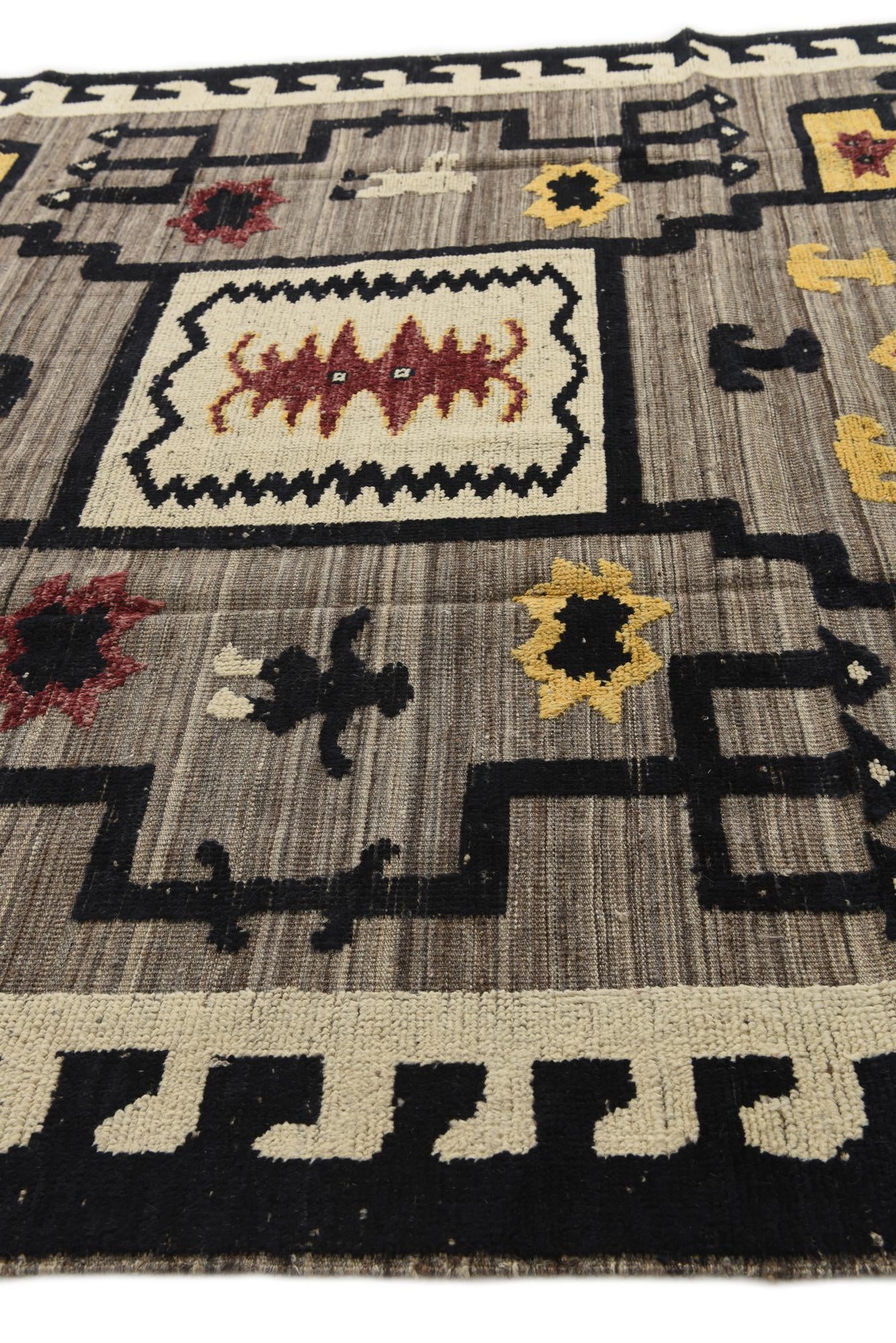 8' x 10' 2 Hand Knotted Moroccan Wool Rug