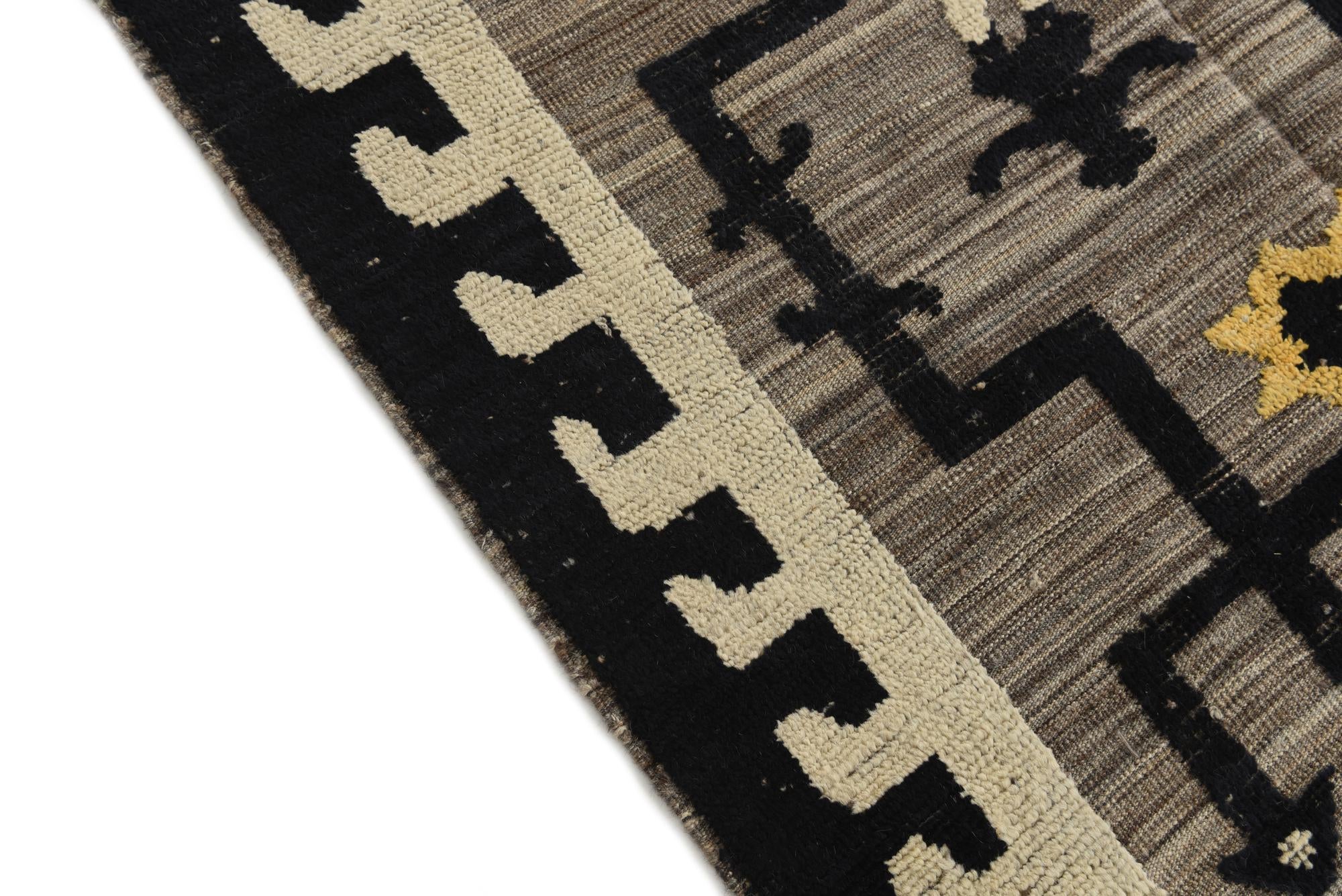 8' x 10' 2 Hand Knotted Moroccan Wool Rug