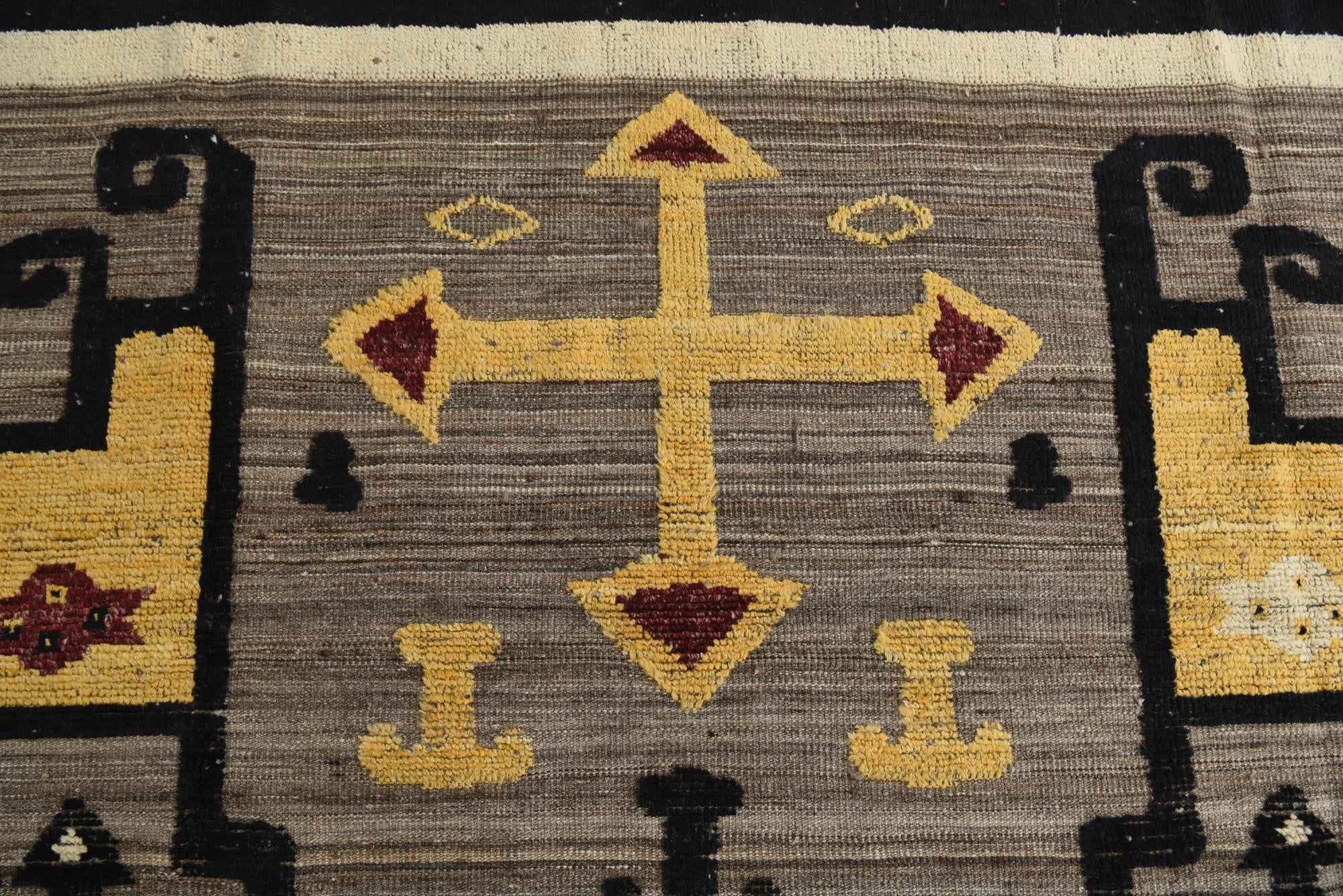 8' x 10' 2 Hand Knotted Moroccan Wool Rug