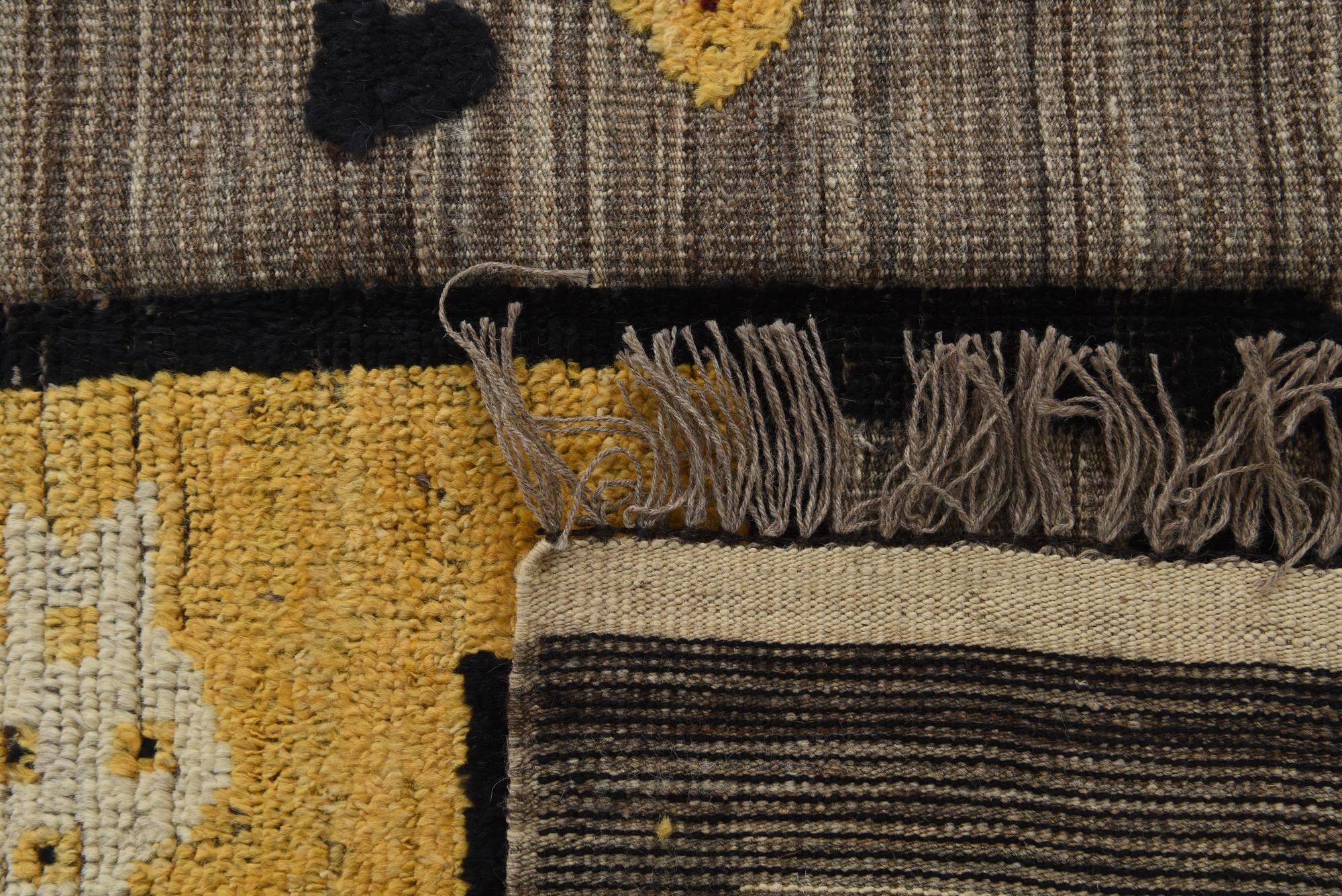 8' x 10' 2 Hand Knotted Moroccan Wool Rug