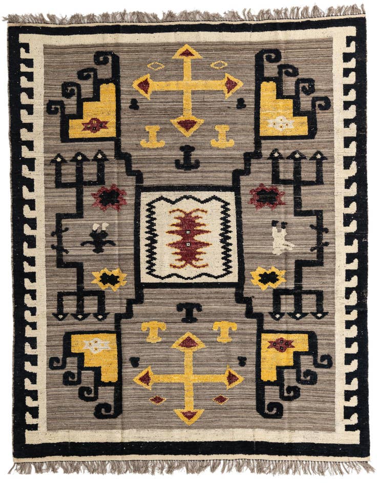 Detail image of 8' x 10' 2 Hand Knotted Moroccan Wool Rug