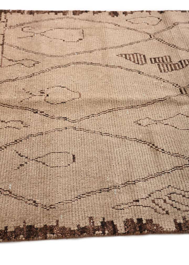 5' x 8' Hand Knotted Moroccan Wool Rug