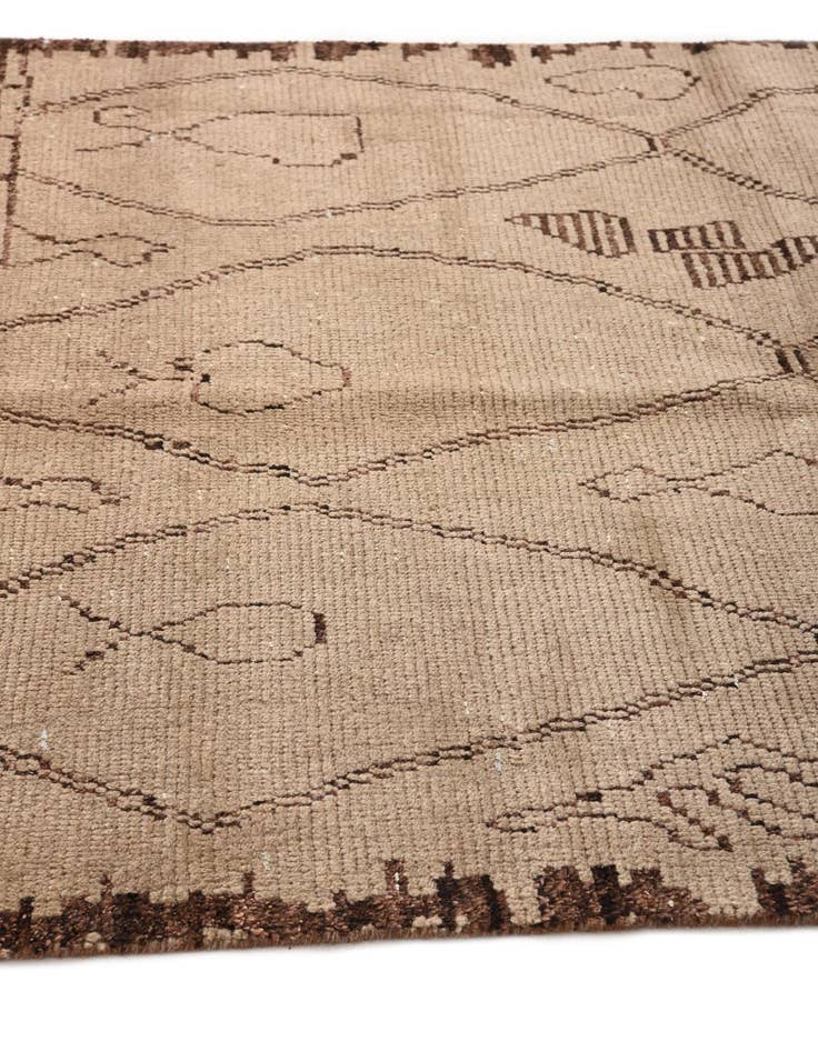 Detail image of 5' x 8'  Hand Knotted Moroccan Wool Rug