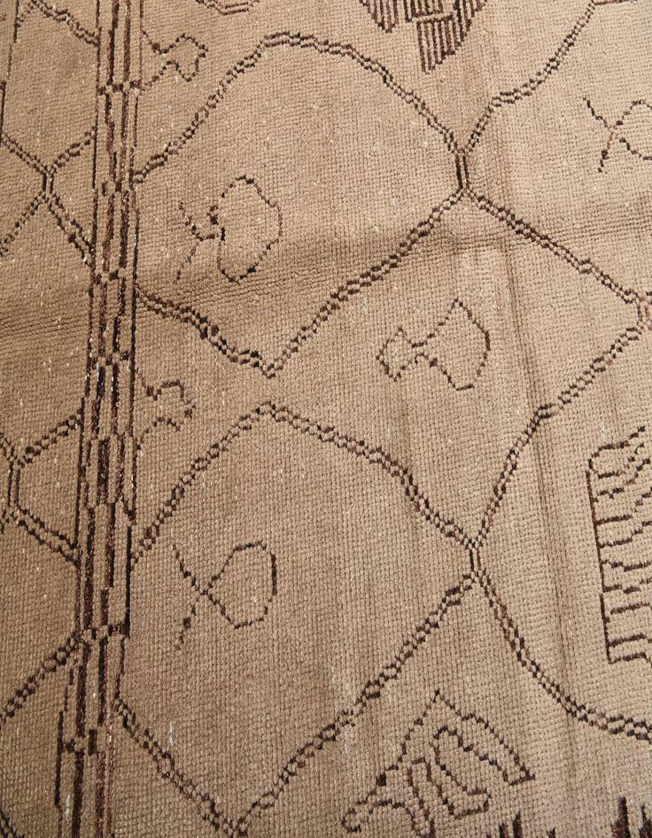 Detail image of 5' x 8'  Hand Knotted Moroccan Wool Rug