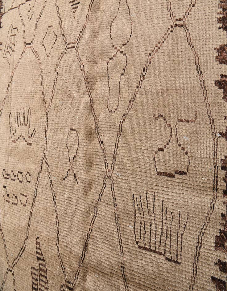 Detail image of 5' x 8'  Hand Knotted Moroccan Wool Rug