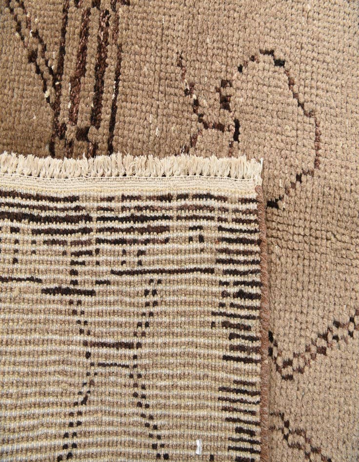 Detail image of 5' x 8'  Hand Knotted Moroccan Wool Rug