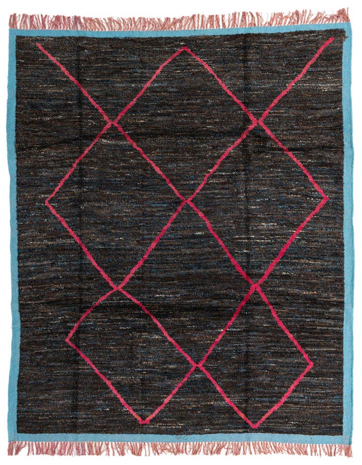Detail image of 7' 8 x 10' 4 Hand Knotted Moroccan Wool Rug