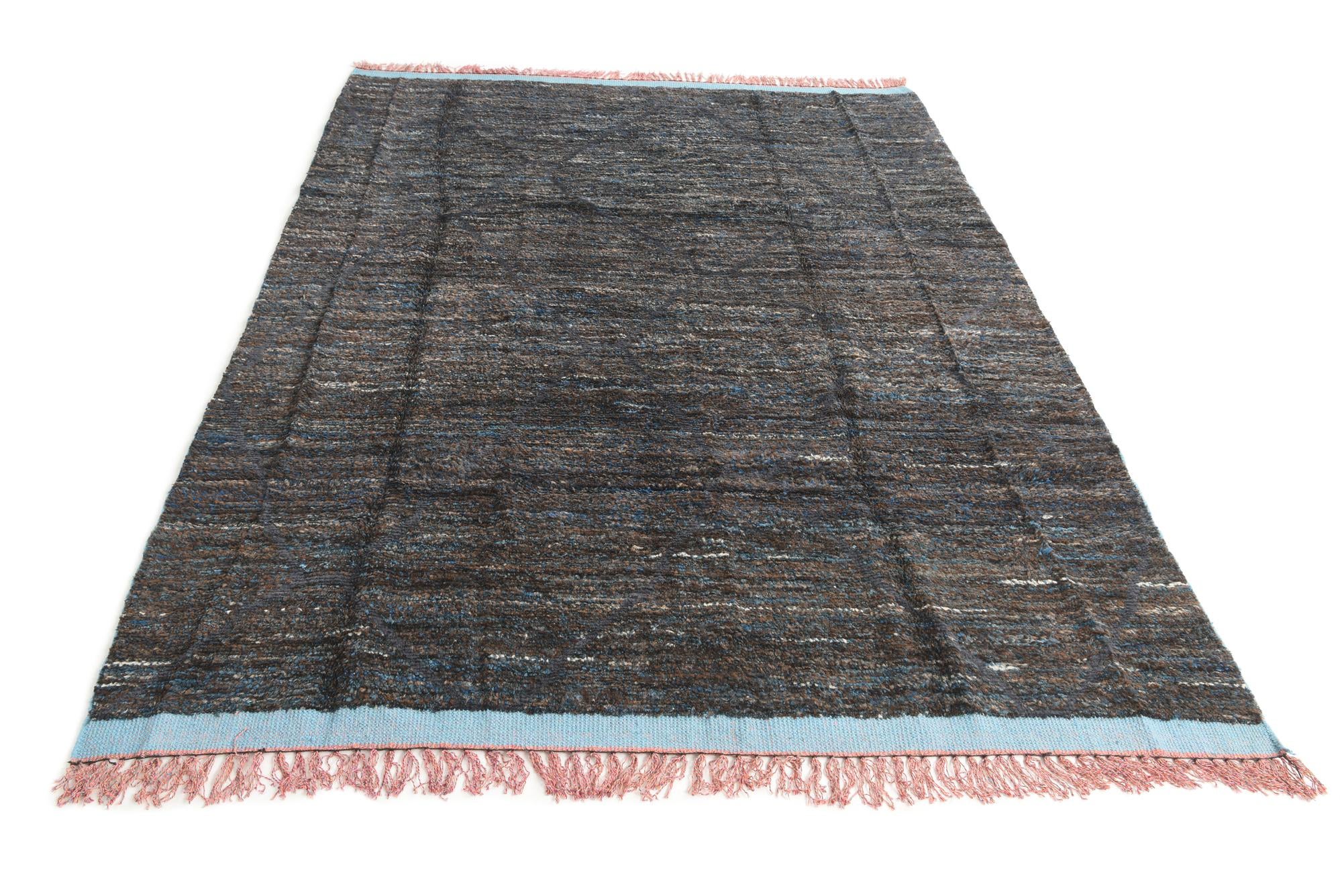 7' 7 x 10' 3 Hand Knotted Moroccan Wool Rug