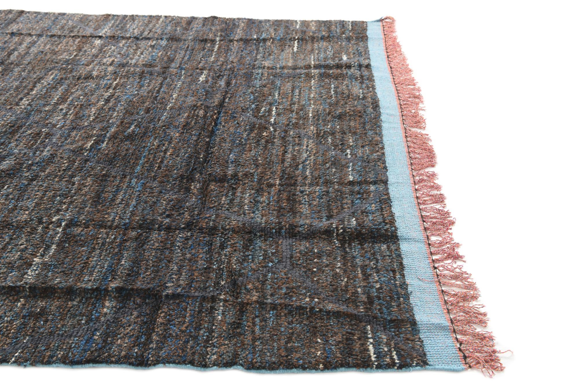 7' 7 x 10' 3 Hand Knotted Moroccan Wool Rug
