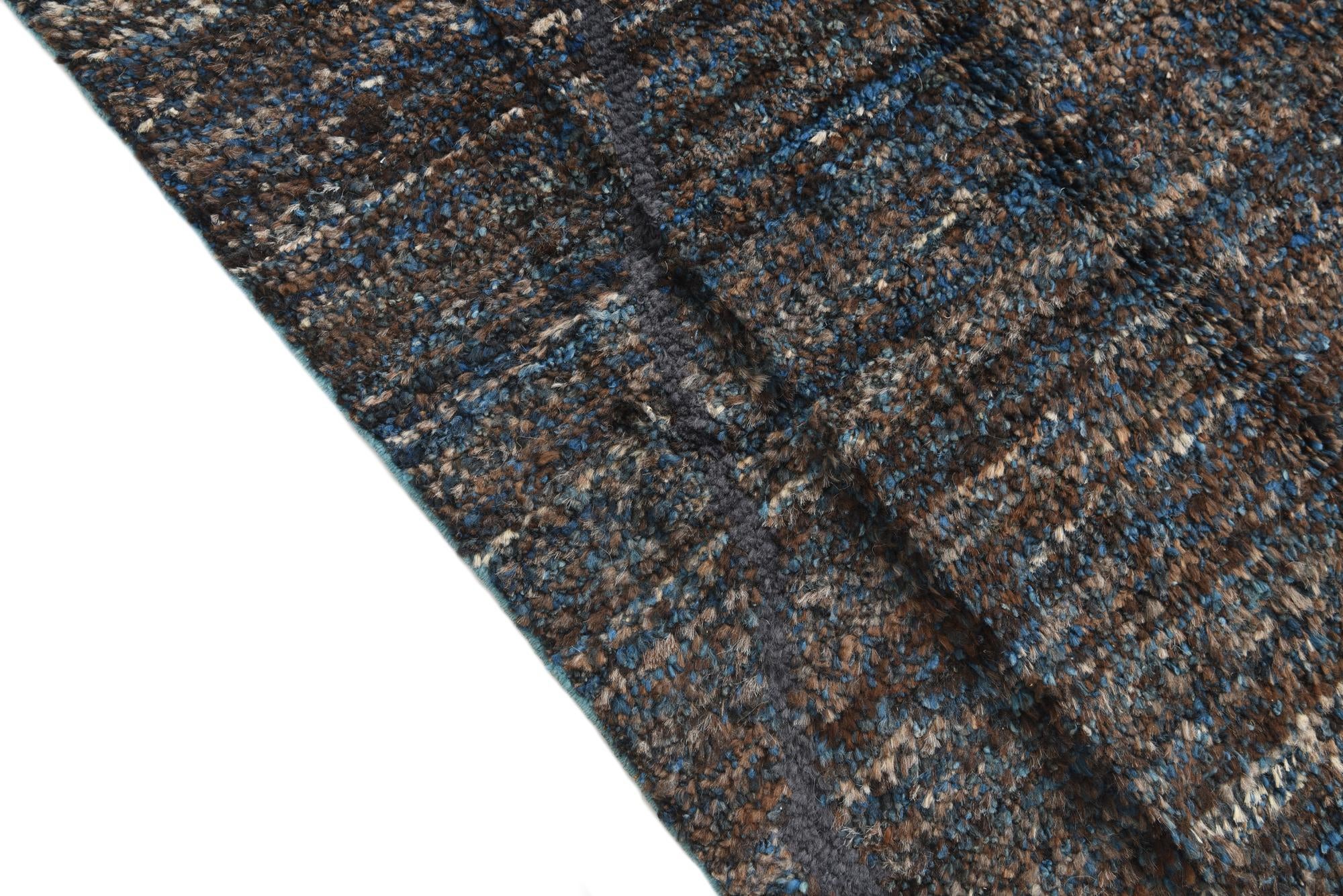 7' 7 x 10' 3 Hand Knotted Moroccan Wool Rug