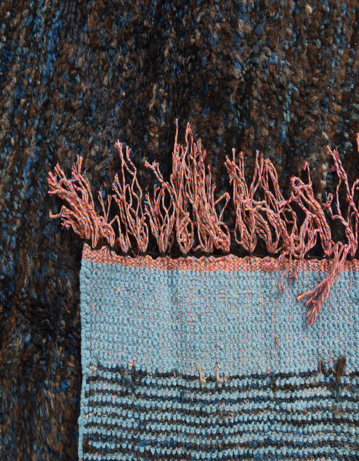 Detail image of 7' 7 x 10' 3  Hand Knotted Moroccan Wool Rug