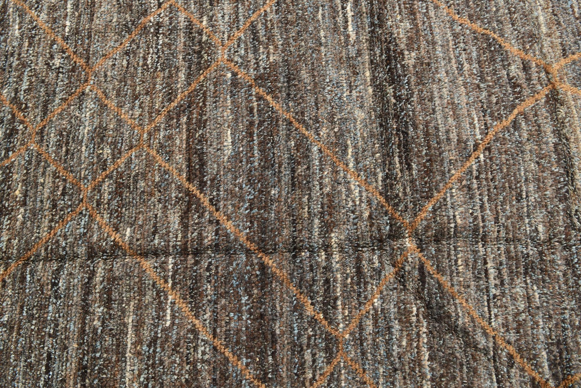 8' 1 x 10' 3 Hand Knotted Moroccan Wool Rug