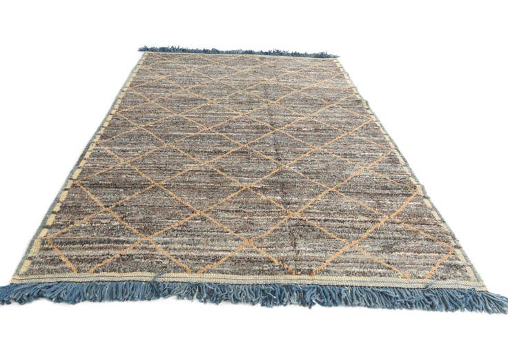 Detailansicht von 190cm x 290cm Handgeknüpft Marokkanisch Wolle Teppich