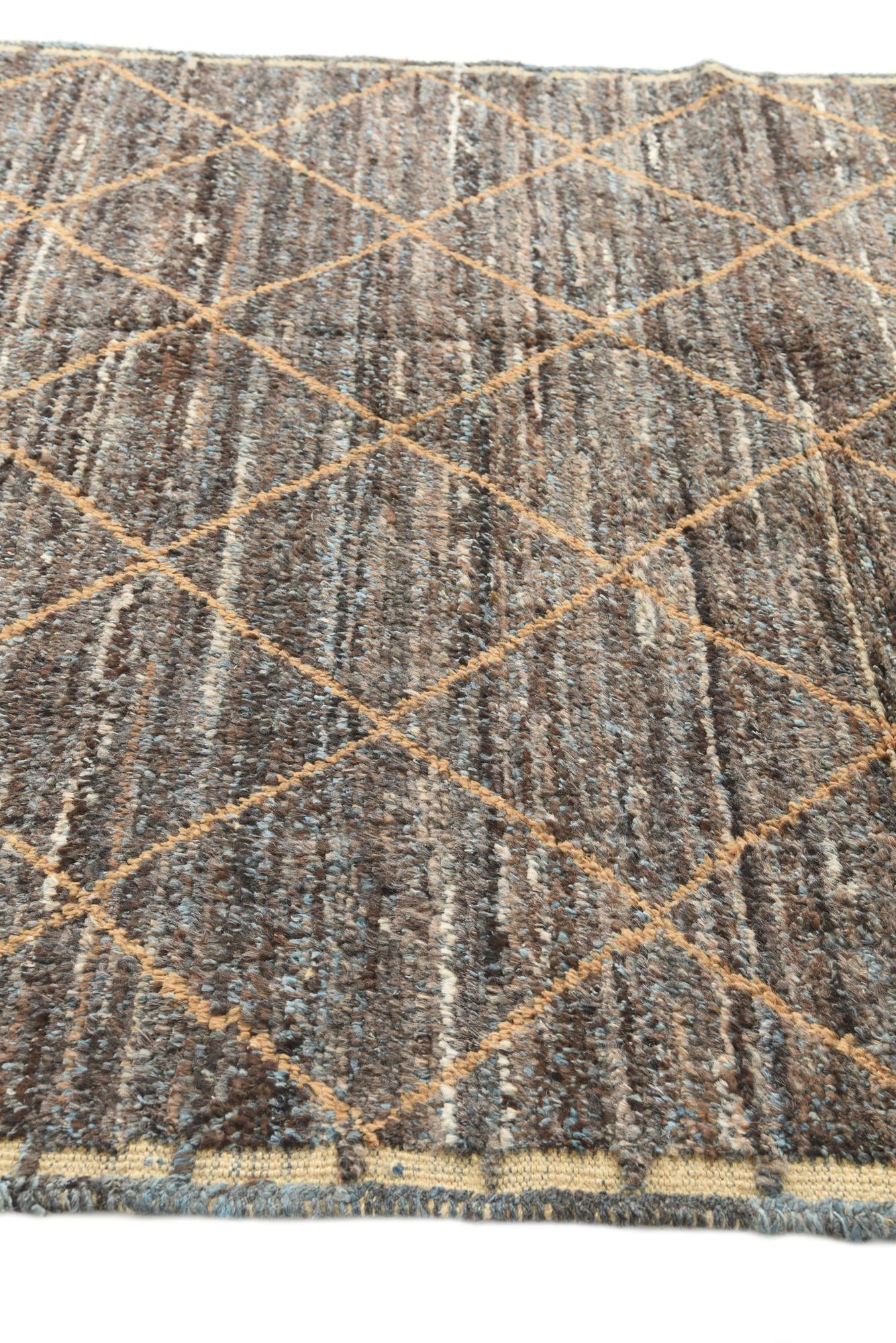 6' 3 x 9' 7 Hand Knotted Moroccan Wool Rug