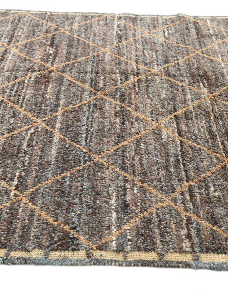 Detail image of 6' 3 x 9' 7  Hand Knotted Moroccan Wool Rug